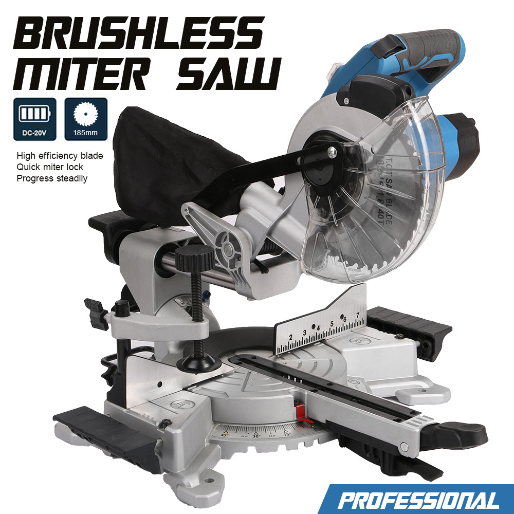 Galaxia 20V Dual Bevel Sliding Miter Saw Cordless Brushless Product Power Electric 185mm Sliding Miter Saw