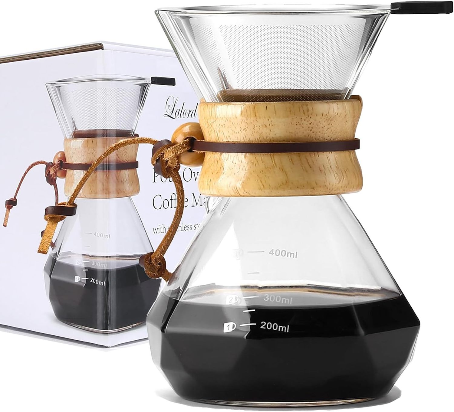 Coffee Maker Filter Coffee Pot Coffee Drip Pot Reusable for Home Office