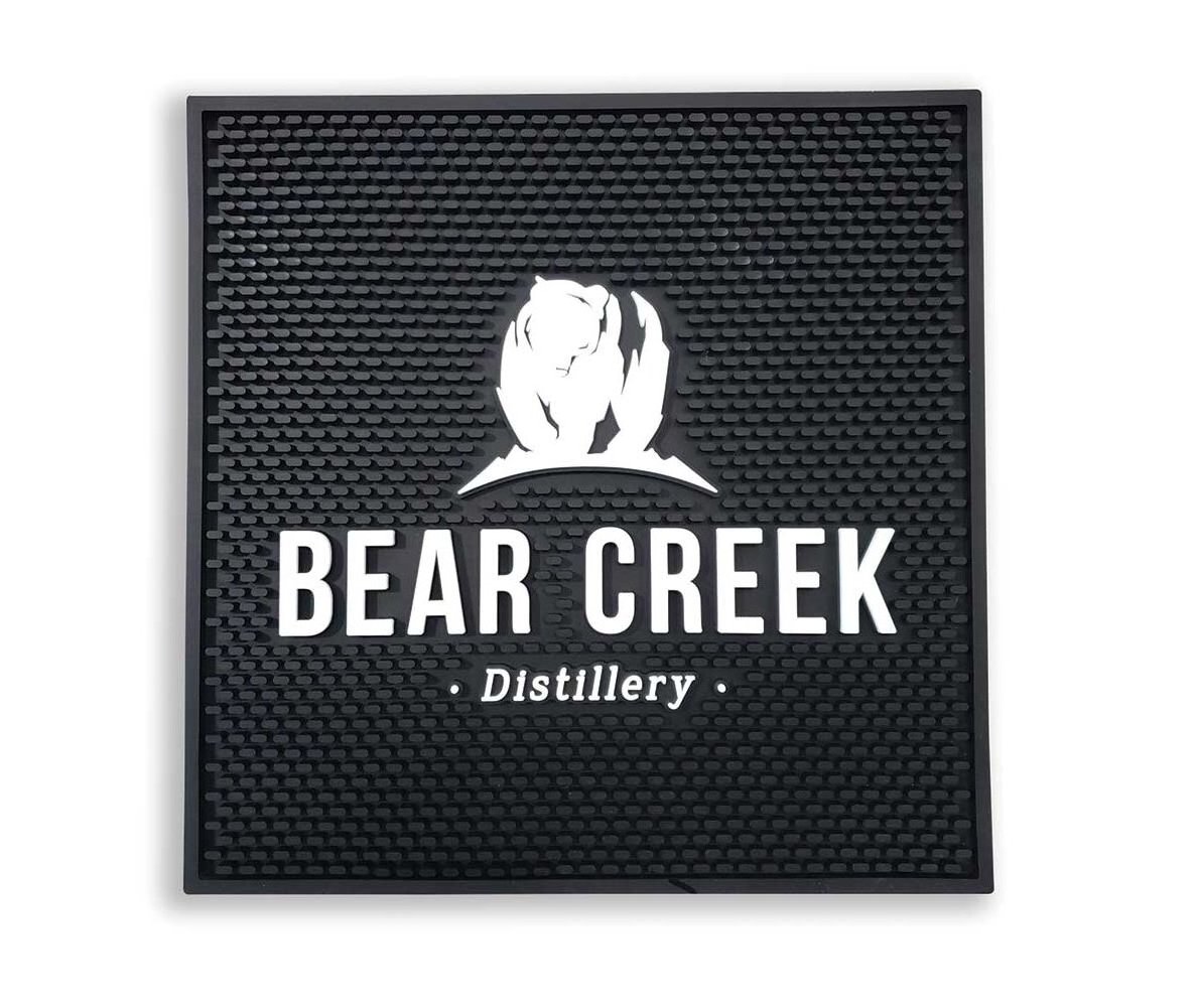 Best Selling Products 2024 design Custom Logo Rubber Bar Mat square Cocktail Mat Drip Mat