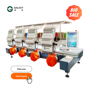 GALAXY Factory Sale ! 4 heads 12/15 Needles Industrial Embroidery Machine barudan tajima