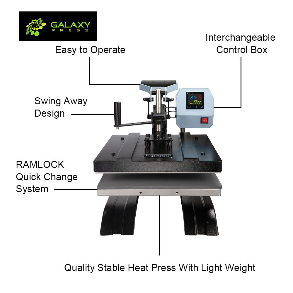 Galaxy Press Swing Printer Heat Press Machine GS-303 Galaxy press for Sublimation Printing