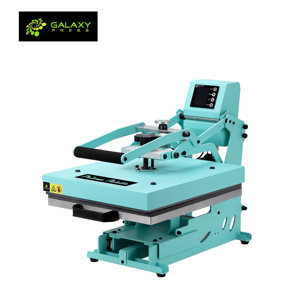 Galaxy Press Mint Color Gs-804 Ramlock Ramspin Clothes Automatic Heat Press Machines For T-Shirt