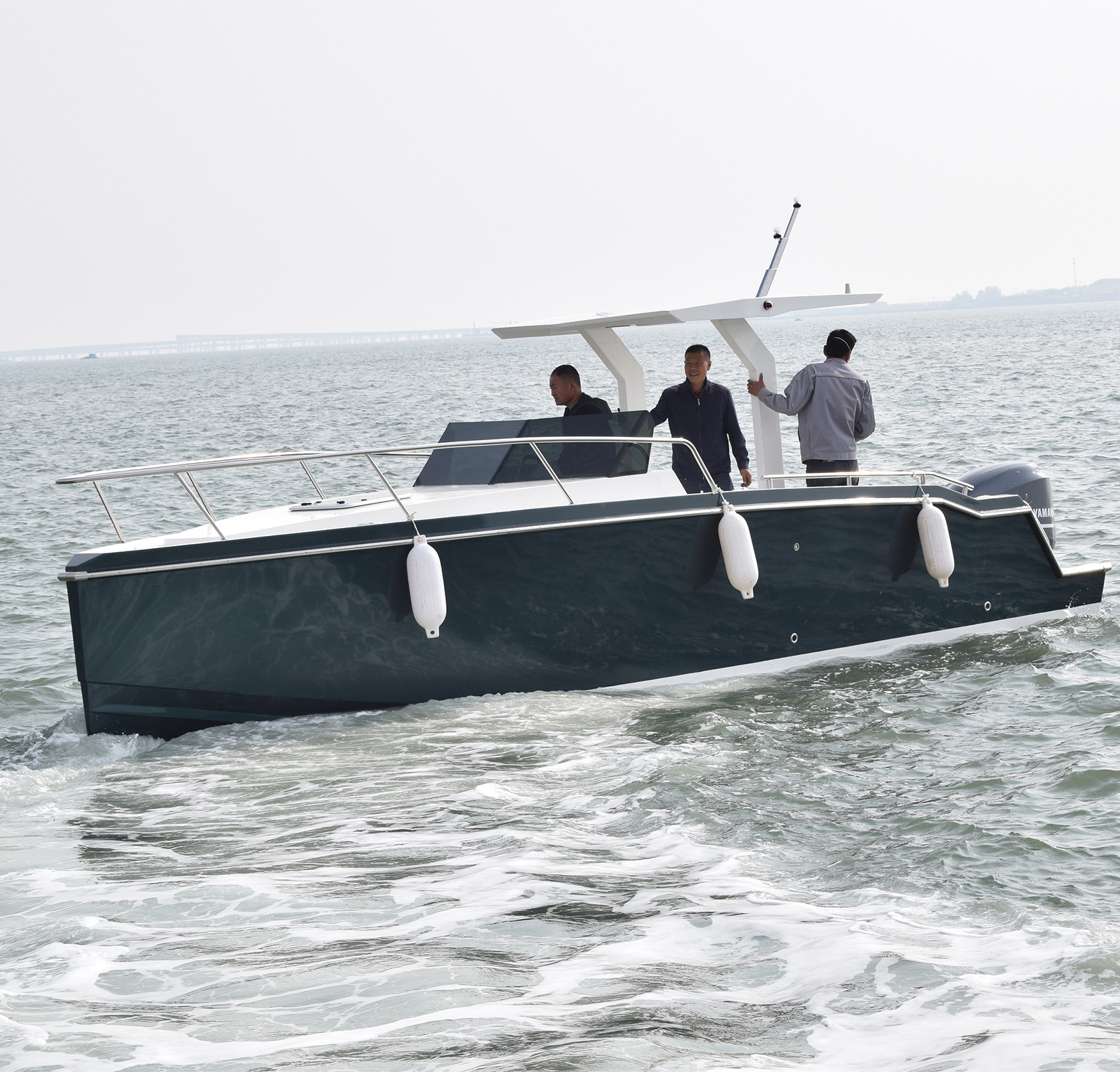 7.8 meters 26 feet fiberglass leisure fishing boat for 8 persons