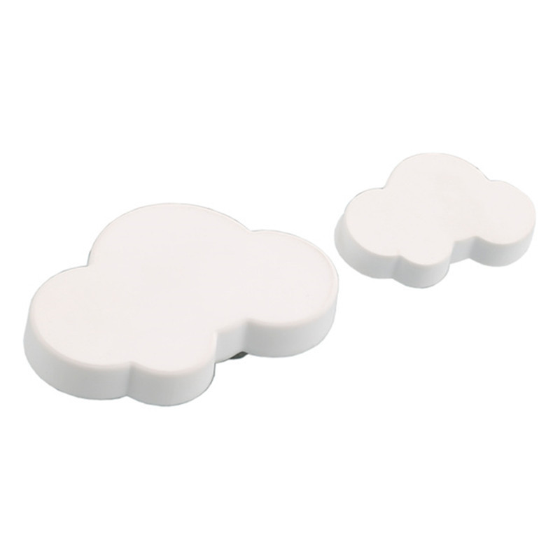 Best Price Furniture accessories White clouds Soft and cute Soft Plastic Handles knobs for kids room