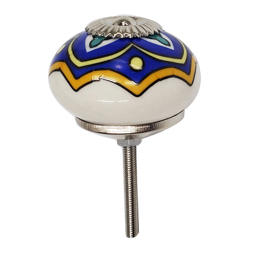 Color Pattern Rural Furniture Handle Ceramic Drawer Cabinet Knob Cabinet Kitchen Hardware Handle