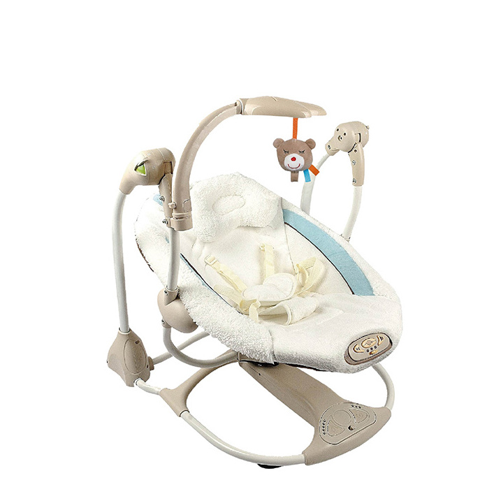 High quality automatic rocking crib for newborn baby cradle swing electric rocking chair for sale