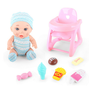 High quality 9 inch reborn doll kit with sounds silicone reborn baby dolls with stroller