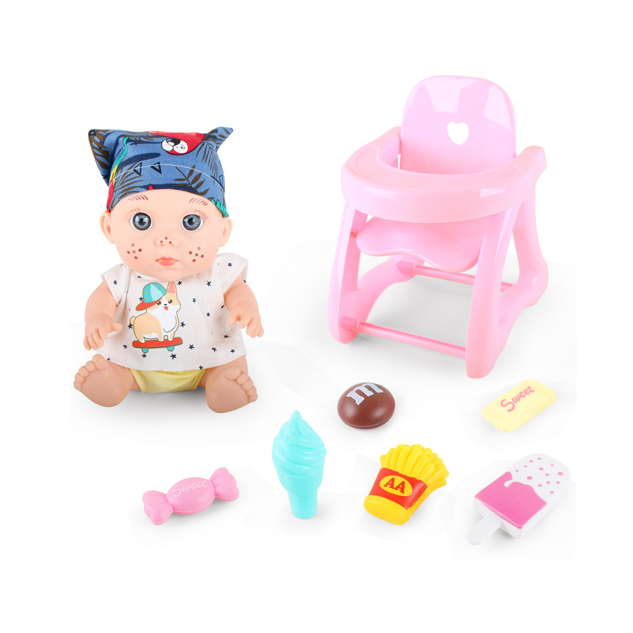 High quality 9 inch reborn doll kit with sounds silicone reborn baby dolls with stroller