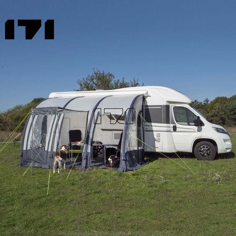 12ft x 8ft Quick Set Air Tent for Camping Motorhome RV Caravan UV Protection & Breathable Caravan Air Tent Porch Awning