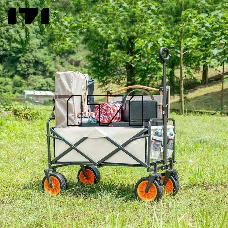 Outdoor Garden Park Utility Kids Wagon Portable Beach Trolley Cart Camping Foldable Folding Wagon