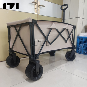 Compact portable rolling fold trolley cart market fold cart luggages folding camping cart for sale