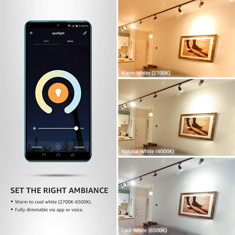 Tuya Smart Home Light Control System Wireless GU10 Smart Led Spot Light RGB Smart 4W GU10 GU5.3 MR16 Luces Led Smart Life 80 100