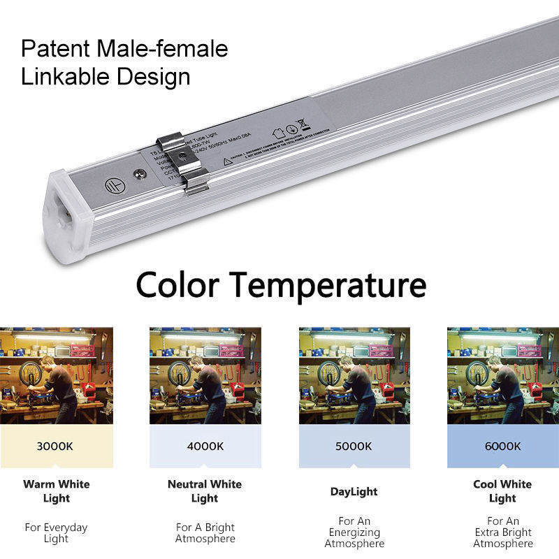 2ft 4ft Lighting led Tubes housing Fluorescent Fixture 18W Integrated T5 T8 LED Tube Light,Linear Light