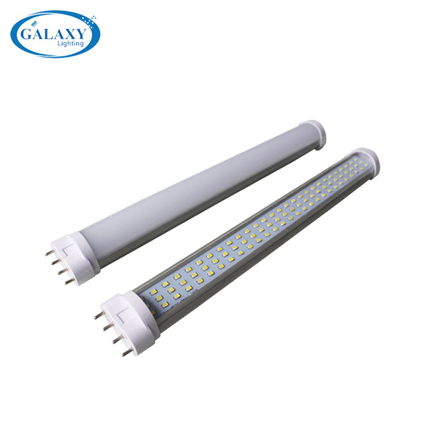 Top quality PLL 2G11 led tub Double sides 4pins led tube light housing led light fixture 12W 2g11 LED light