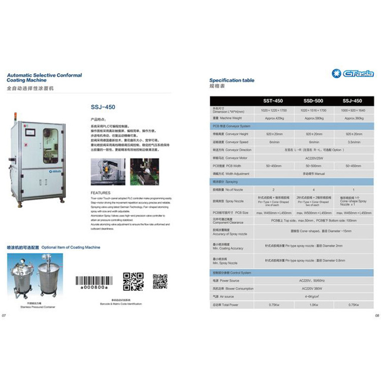 High Quality Anti-Static Automatic Selective Conformal Coating Machine with Testing Frame Liquid Spraying Machine