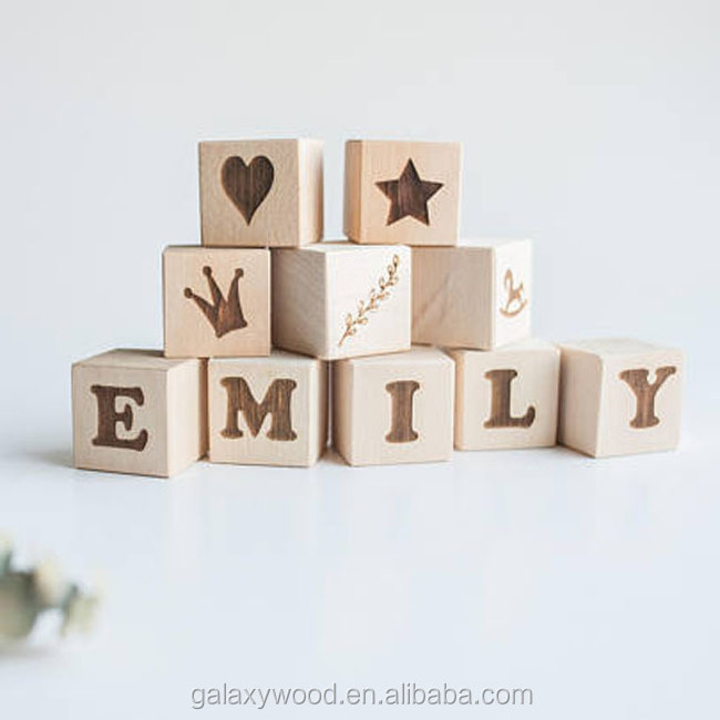 Personalized Wooden Name Blocks for Nursery Decor Home Decor