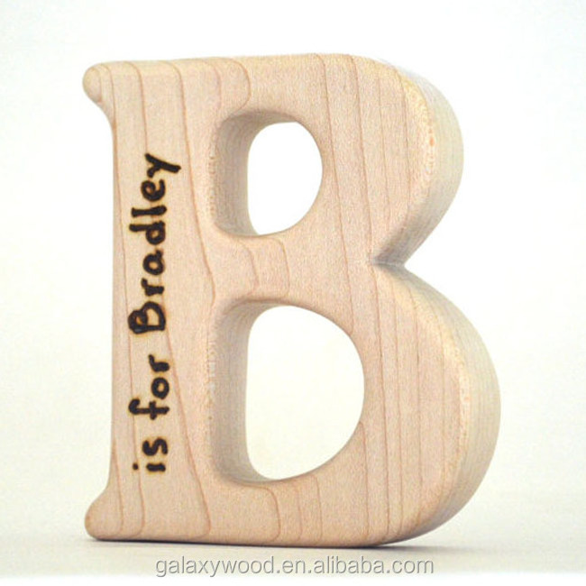 wholesale custom maple wooden Alphabet Decor Letters for wall