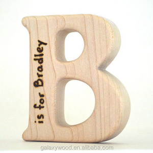 wholesale custom maple wooden Alphabet Decor Letters for wall