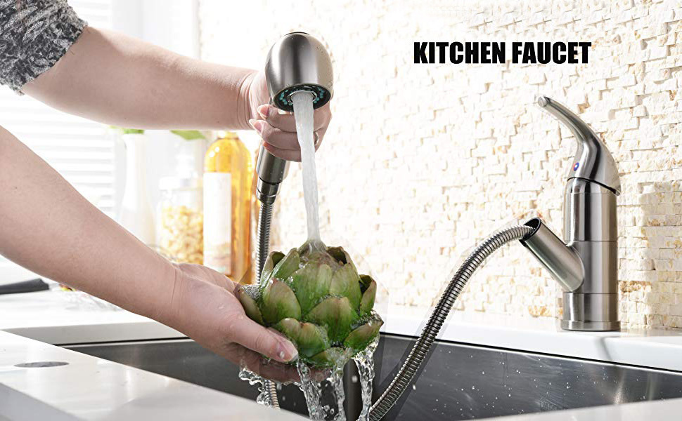 CUPC hot selling  Multi Functional Low Cost Kitchen Sink Faucet Pull Out Taps