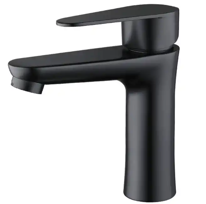 Matt Black and chrome Finished Solid Sink Mounted Flexible Kitchen Faucet