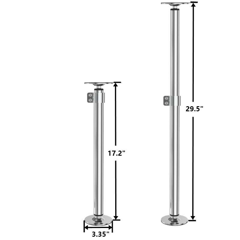 New Arrival Bathroom cabinet support pole with height adjustable stainless steel rod for sink repair and installation