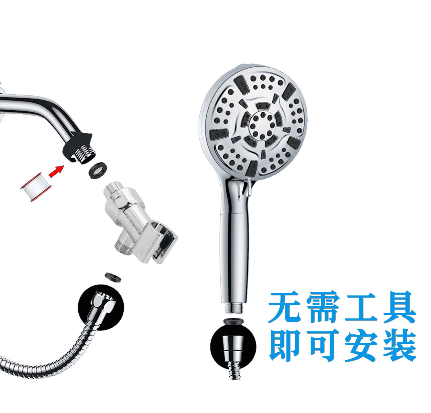 copper water divider quick-open three-way diverter valve 4/6 points faucet conversion valve shower accessories