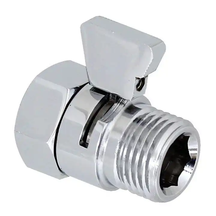 Brass Shower Flow Control Valve Shut Off Valve Water Pressure Controller for handheld Shower Head Bidet Sprayer