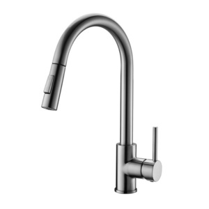 High Arc Stainless Steel Material Kitchen Faucet with Pull Down Sprayer