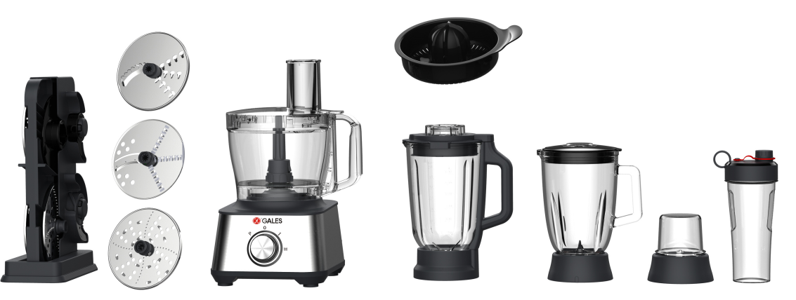 Multi-function high speed food processor blender safe handling electric food processor