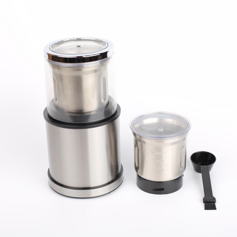 basic coffee grinder stainless steel large capacity grinder machine removable cup coffee grinder