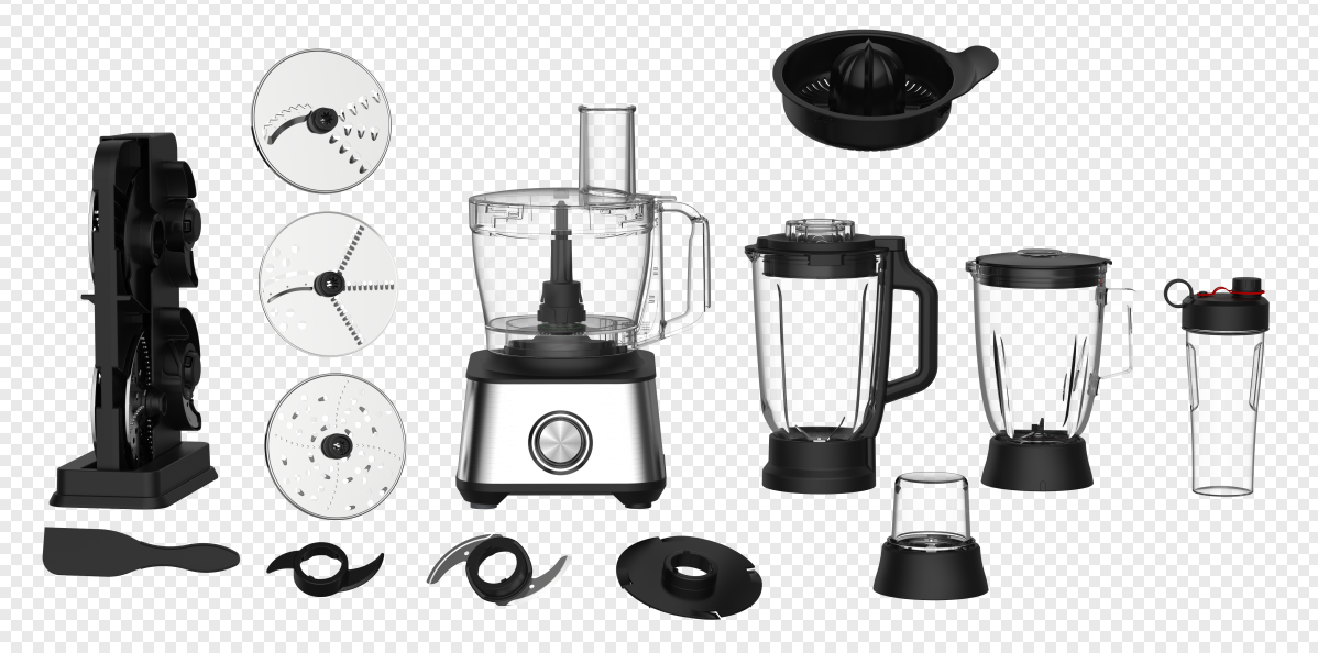 Multi-function high speed food processor blender safe handling electric food processor