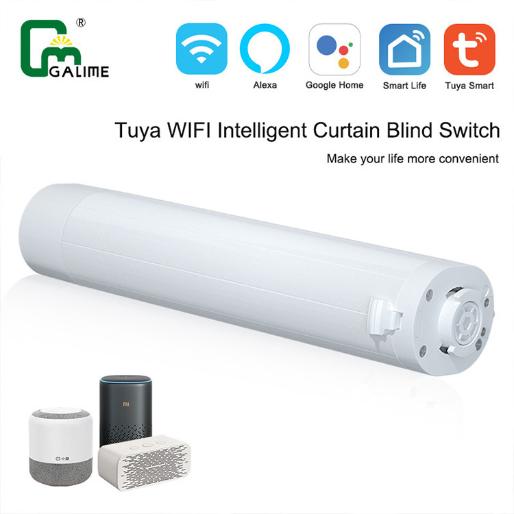 Smart Motor Curtain Track Electric Smart Curtain Rails Control Customize Tuya Smart Wifi Curtain Motor For Office Home