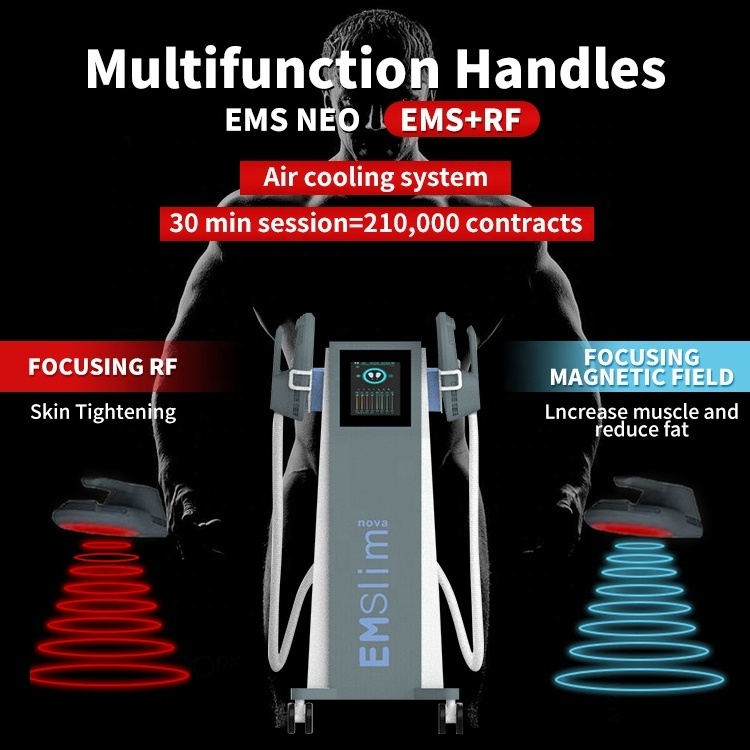 Emslim Neo Tesla EMS Teslasculpt Muscle Stimulator Electromagnetic 4 Handles Ems Slim Rf Neo Slimming Body Sculpting Machine