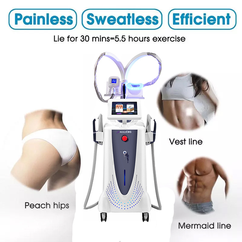 2022 professional pelvic floor body 4 handles emslim ems cryo multi function beauty equipment