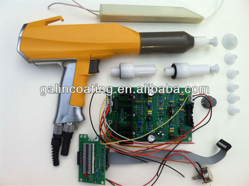 gema electrostatic manual powder coating spray gun with 12v generator