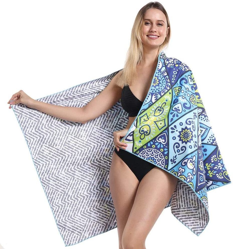 Unique beach shawl microfiber compact watermelon pattern  cotton beach towel