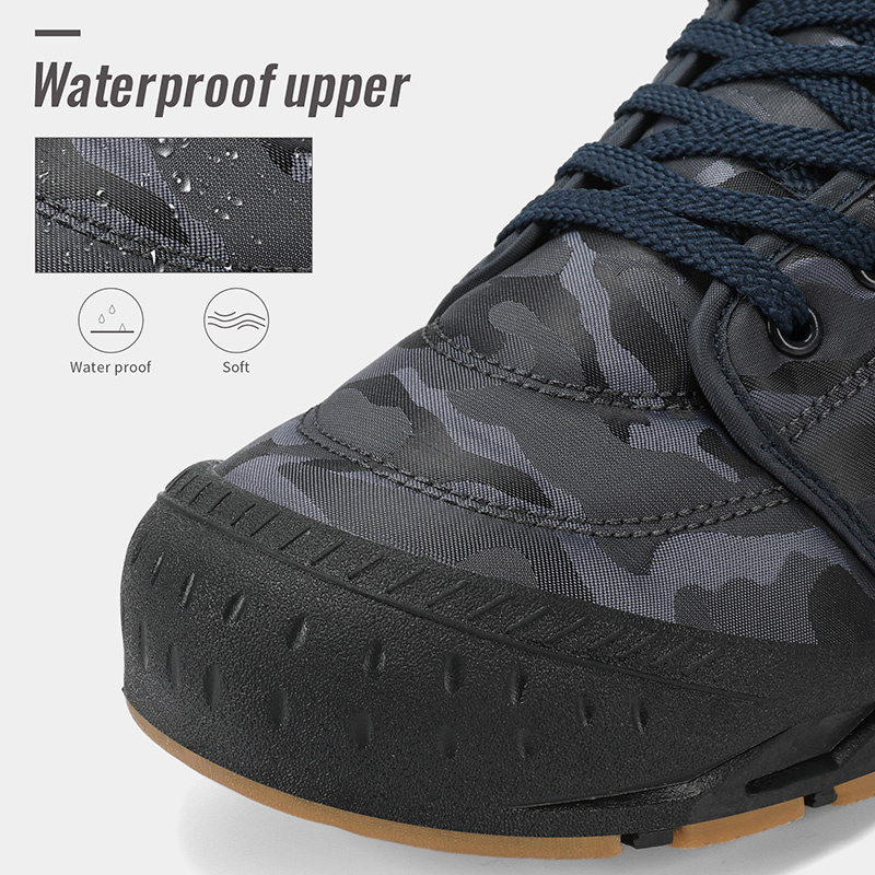 Waterproof Sport Work Walking Ankle Shoes Warm Winter Cold Fleece Sneakers Men's Hiking Boots Trekking Shoes