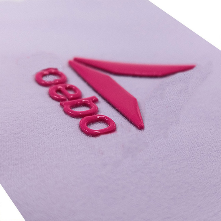 3D logo embossed shirts heat press sticker custom famous designer brand tpu custom heat transfer logo for clothing