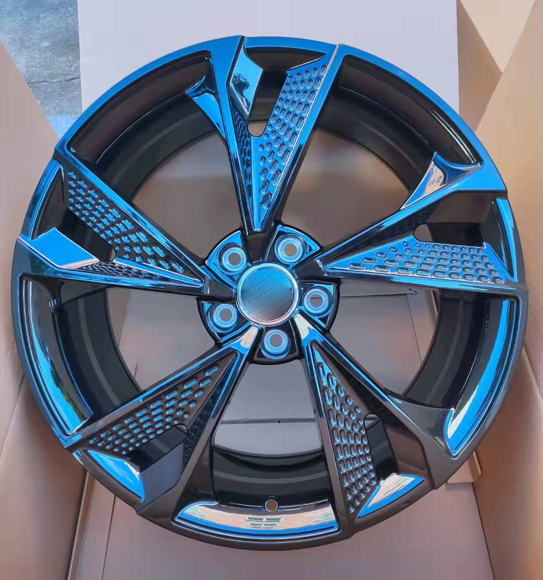 Gallop Forged 18-22 Inch Ultra-Lightweight Audi T6061 Alloy Wheels with Crocodile Skin Design Customized Car Rims 50mm ET