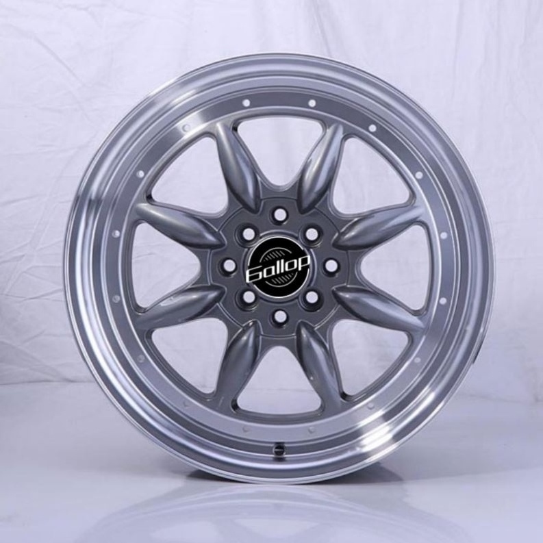 Gallop 14~15 Inch ET 0~40 New aftermarket  Passenger Car Wheels Aluminium Alloy  flow forming  PCD 4/8x100/114.3 CB 67.1~73.1mm