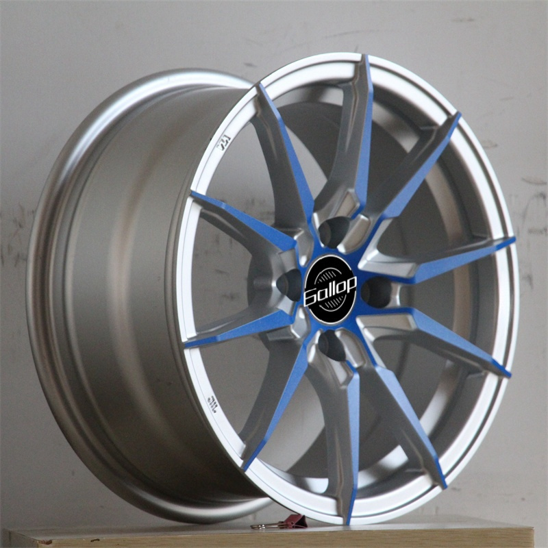 Gallop ET30-38 15-Inch Alloy Wheel Rim Factory Made Aftermarket Passenger Car Wheels PCD 4/5*100 New Condition Machine Face