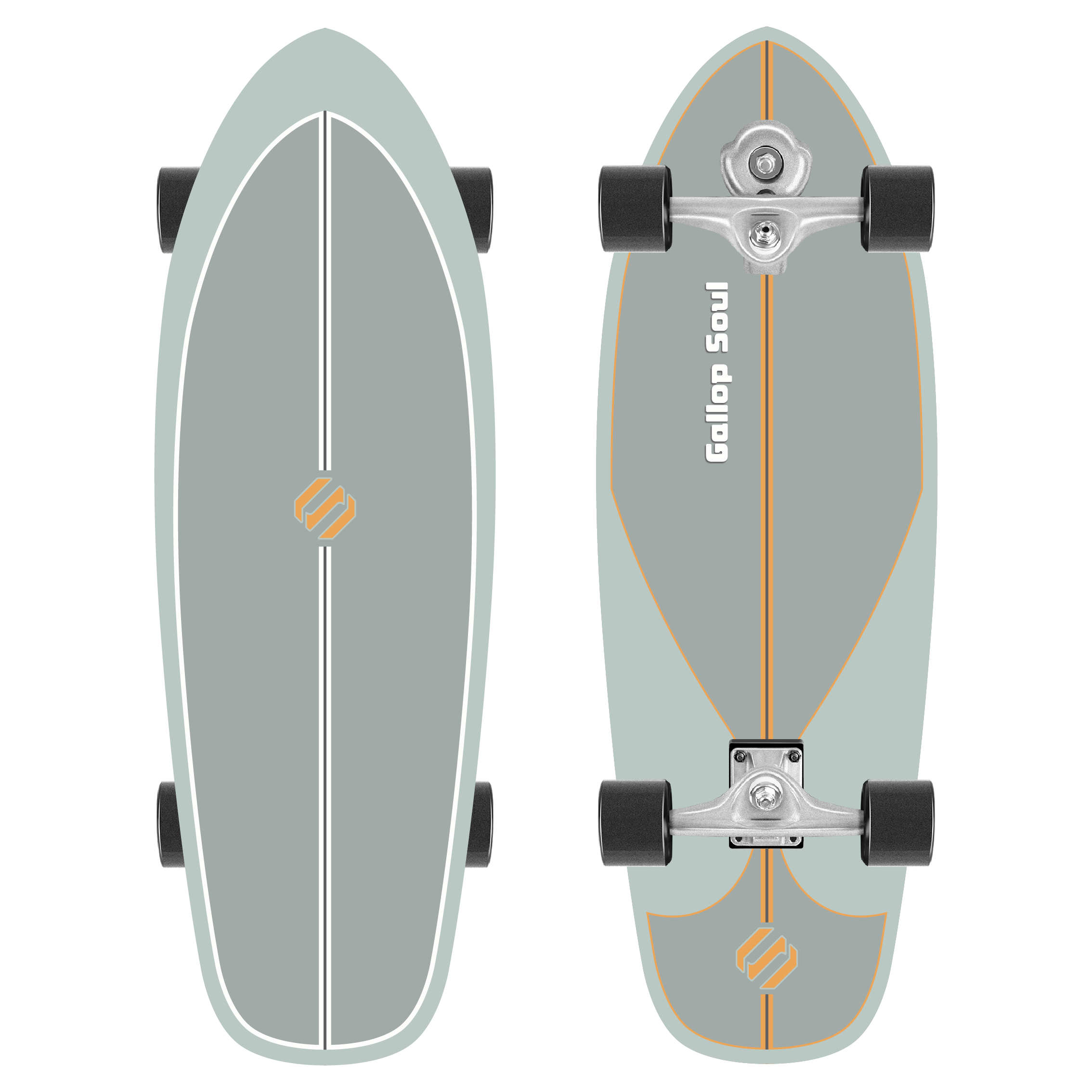 High Quality 31-Inch Surfskate Skateboard Direct Custom OEM 7 Ply Maple Wooden Deck S7/S5 Truck Adults Color Options Available