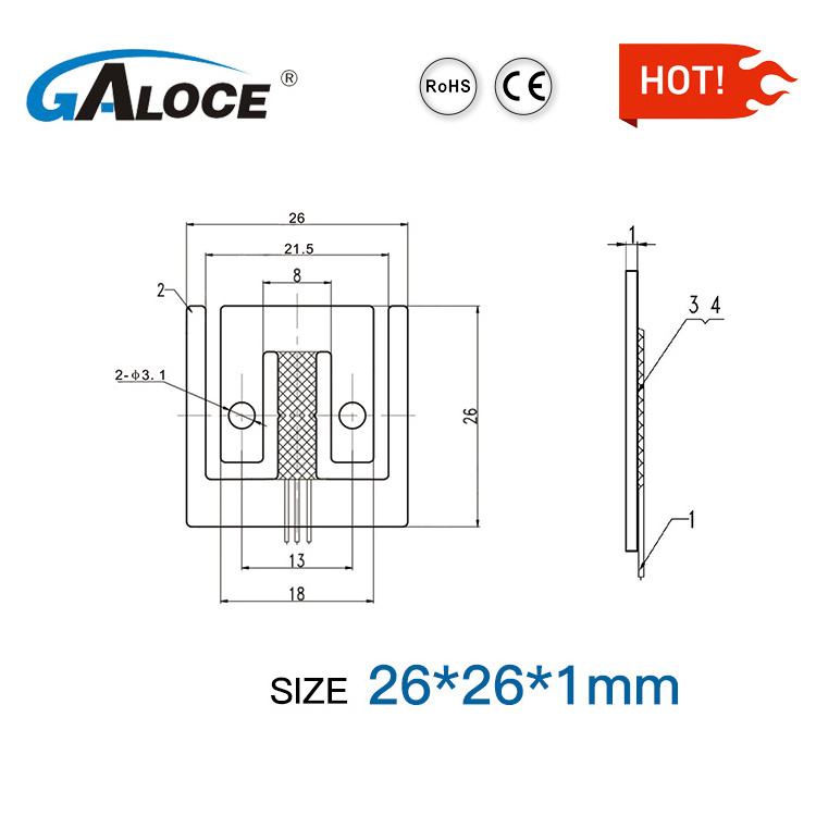 GML623A Auto Rice Cooker Micro Load Cell Weight Sensor 3 kg