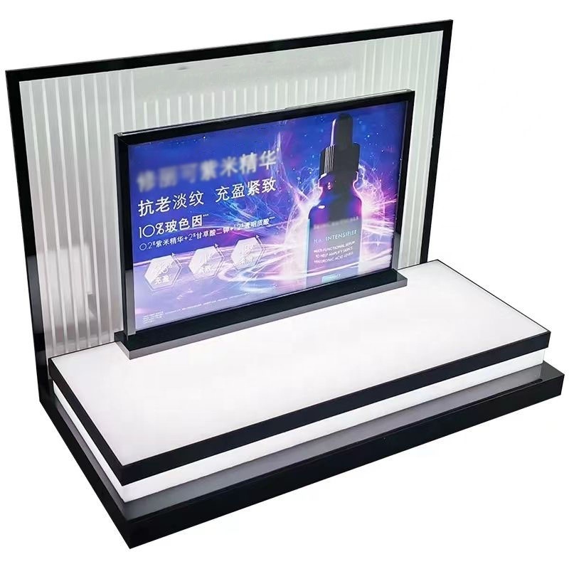 Customized Acrylic Cosmetics Displays Stand Table Top Perfume Display Stand For Cosmetics Store