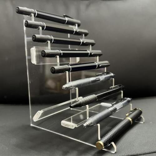 Clear Acrylic Pen Display Rack Eyebrow Pencil Acrylic Holder Display Stand Acrylic Pen Display Stand