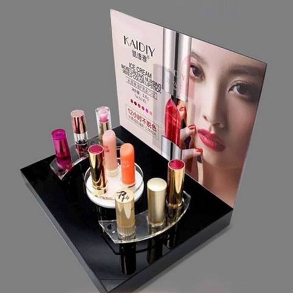 Hot Sale Cosmetic Acrylic Lipstick Makeup Display Stand Acrylic Cosmetic Stand Display