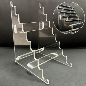 Clear Acrylic Pen Display Rack Eyebrow Pencil Acrylic Holder Display Stand Acrylic Pen Display Stand