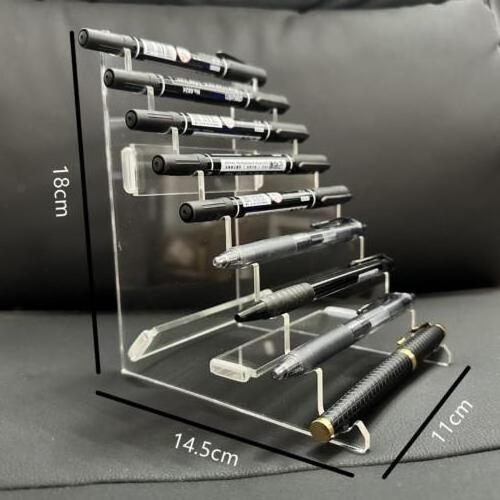 Clear Acrylic Pen Display Rack Eyebrow Pencil Acrylic Holder Display Stand Acrylic Pen Display Stand