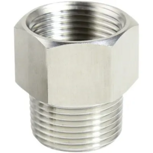 stainless steel  brass 1/2 "  male pipe to 1" female  thread reducer straight adapter  BSP NPT thread hydraulic hose adapter