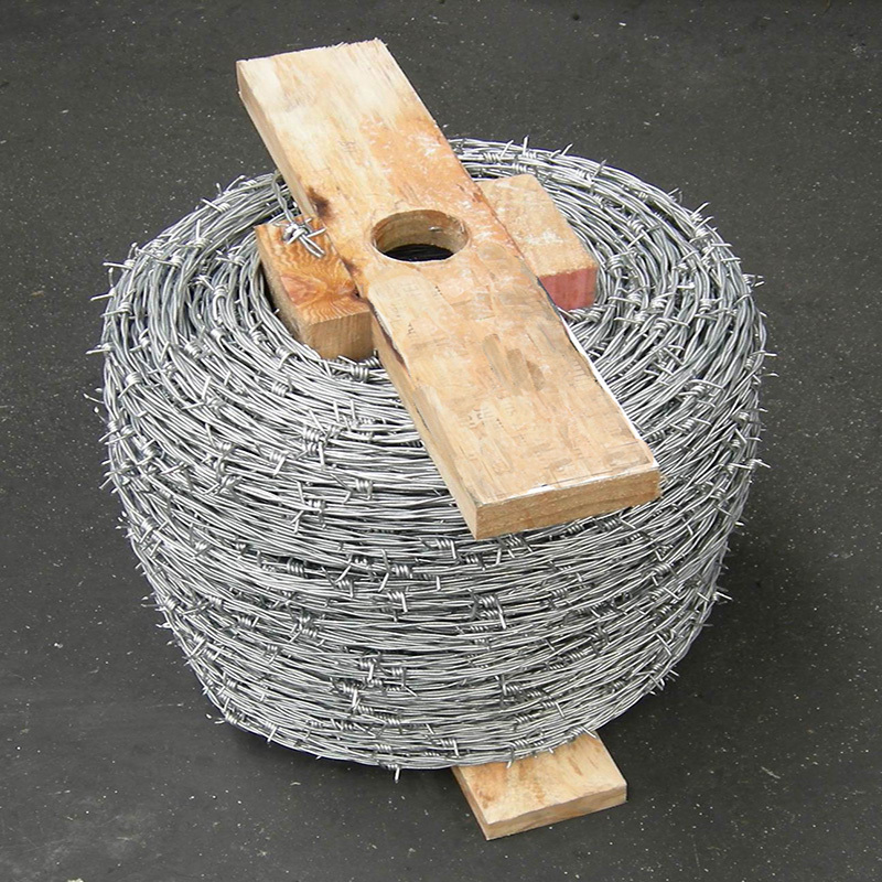 Anti-theft Stainless Steel Barbwire Concertina Hot Dipped Barb Wire Mesh Fence Roll Galvanized Iron Barbed Wire 500 Meters